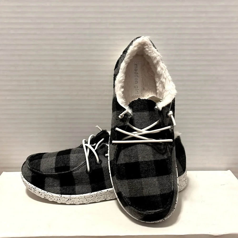 Madden Girl plaid shoes